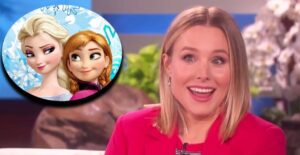 Kristen Bell conhece seu personagem de Frozen na Disneylândia e fica estranha
