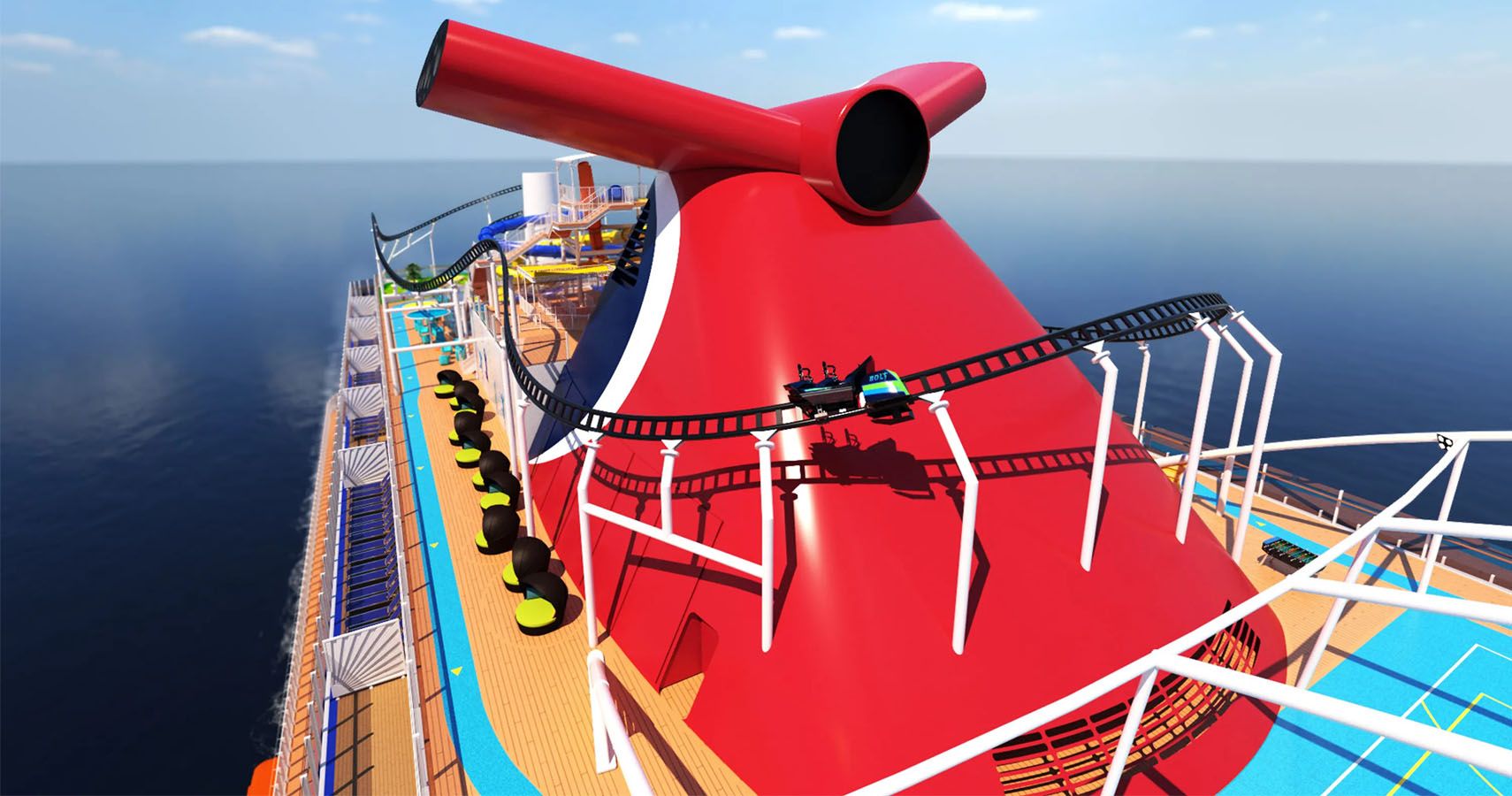 Carnival Cruise Ship contara com montanha russa uma inovacao na