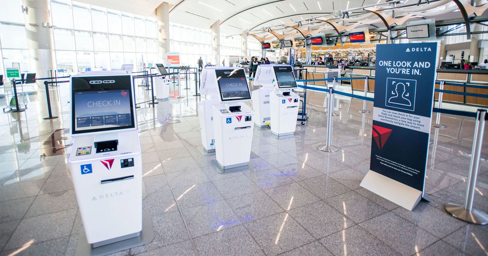 Delta revela primeiro terminal biometrico no aeroporto de Atlanta aberto