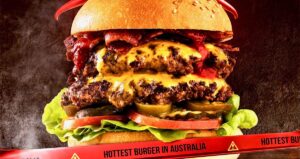 Rede australiana lança hambúrguer super quente
